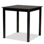 Baxton Studio Verina Sand Upholstered Espresso Wood 5-Piece Pub Set