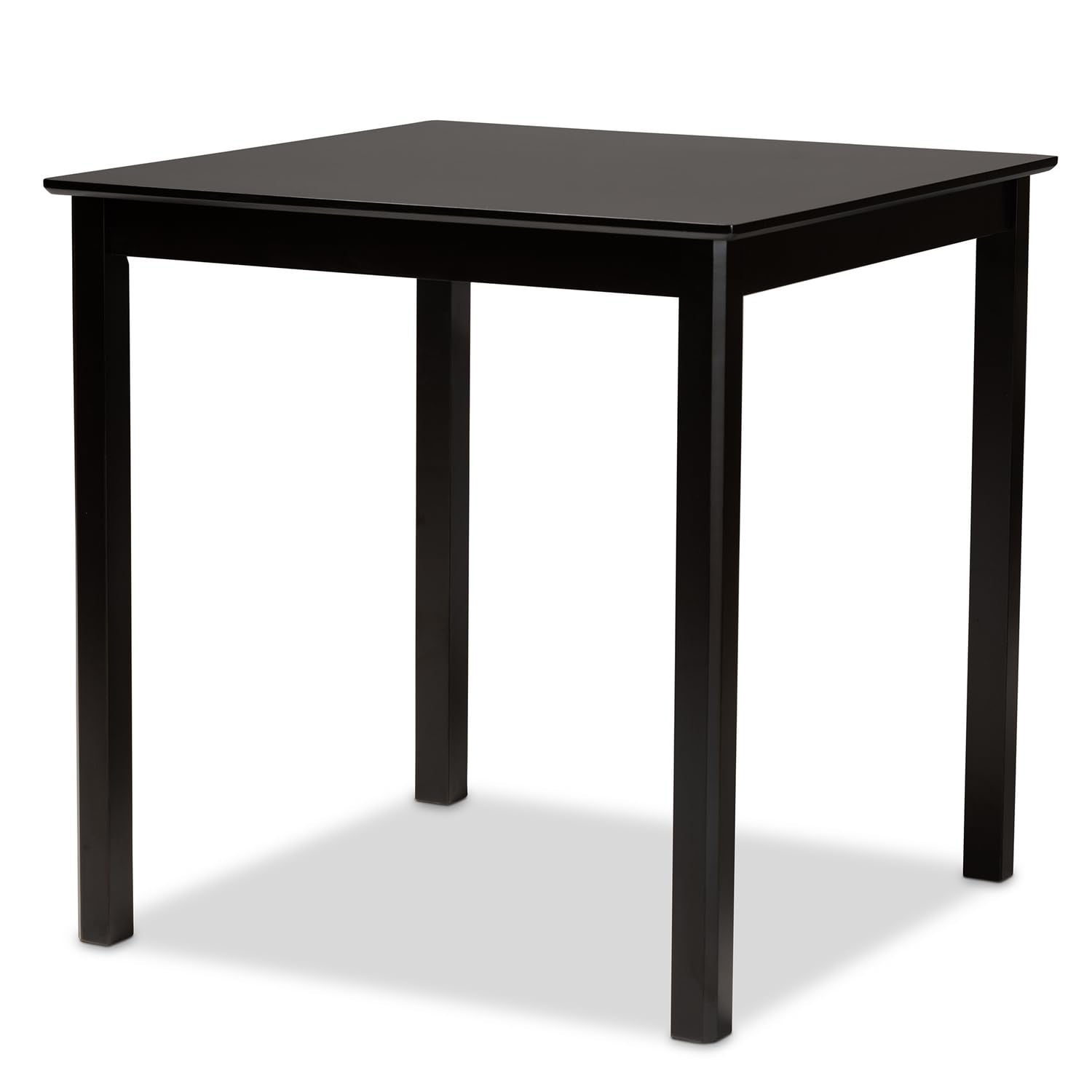 Baxton Studio Alora Sand Upholstered Espresso Wood 5-Piece Pub Set