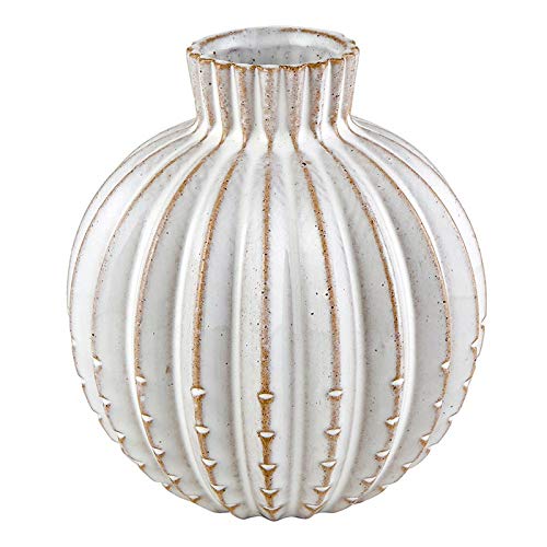 47th & Main Modern Flower Vase, Small, White