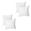 Amazon Basics Square Hypoallergenic Pillow Insert, Down Alternative Fiberfill, Sofa Bed Couch Decorative Stuffer, 20, 4-Pack