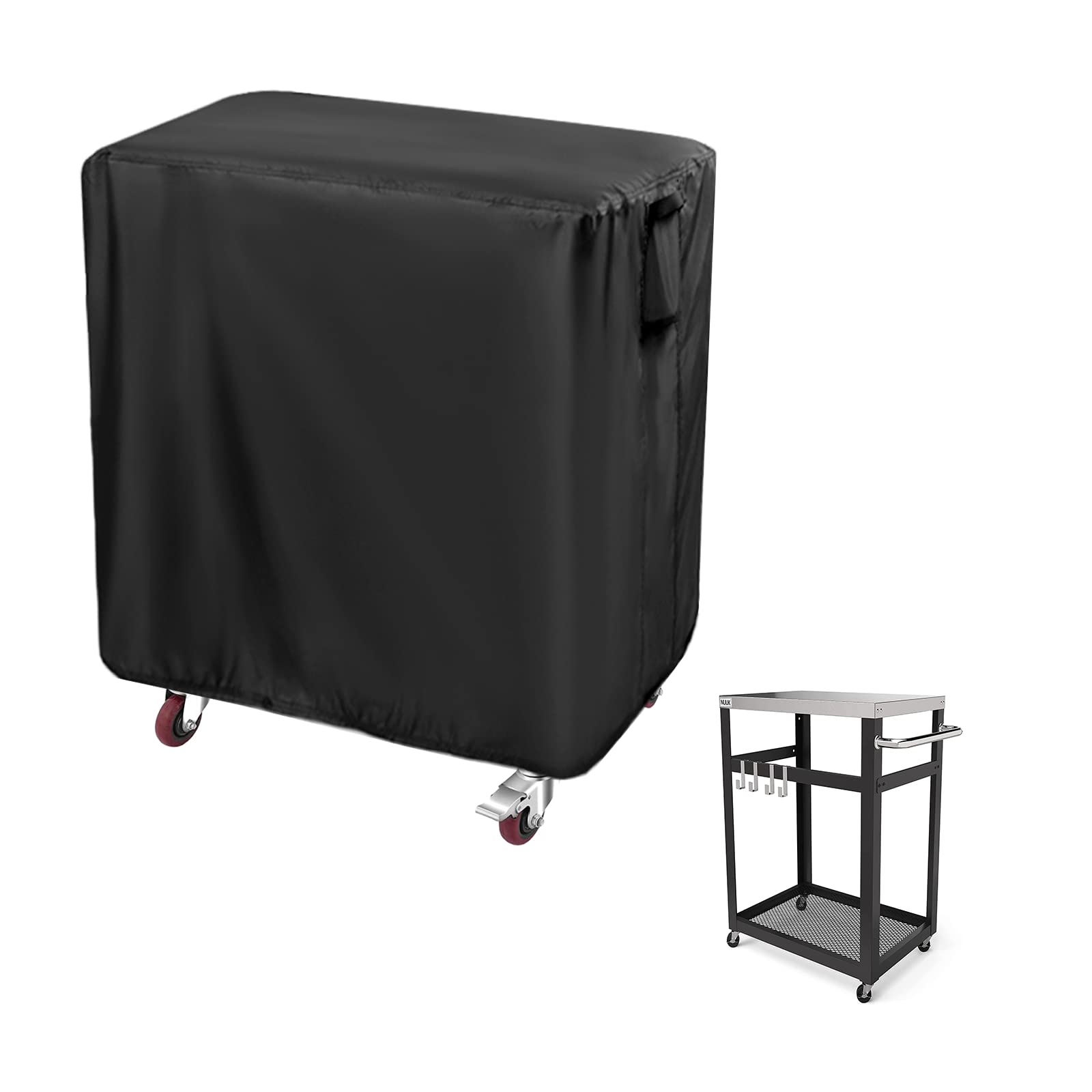 Andacar Prep Table Cover For Keter Unity Small Portable Table, 33Inch Outdoor Bbq Cart Cover Buffet Grill Table Cover Bar Tool C