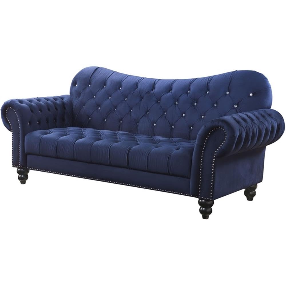Acme Iberis Sofa in Navy Velvet