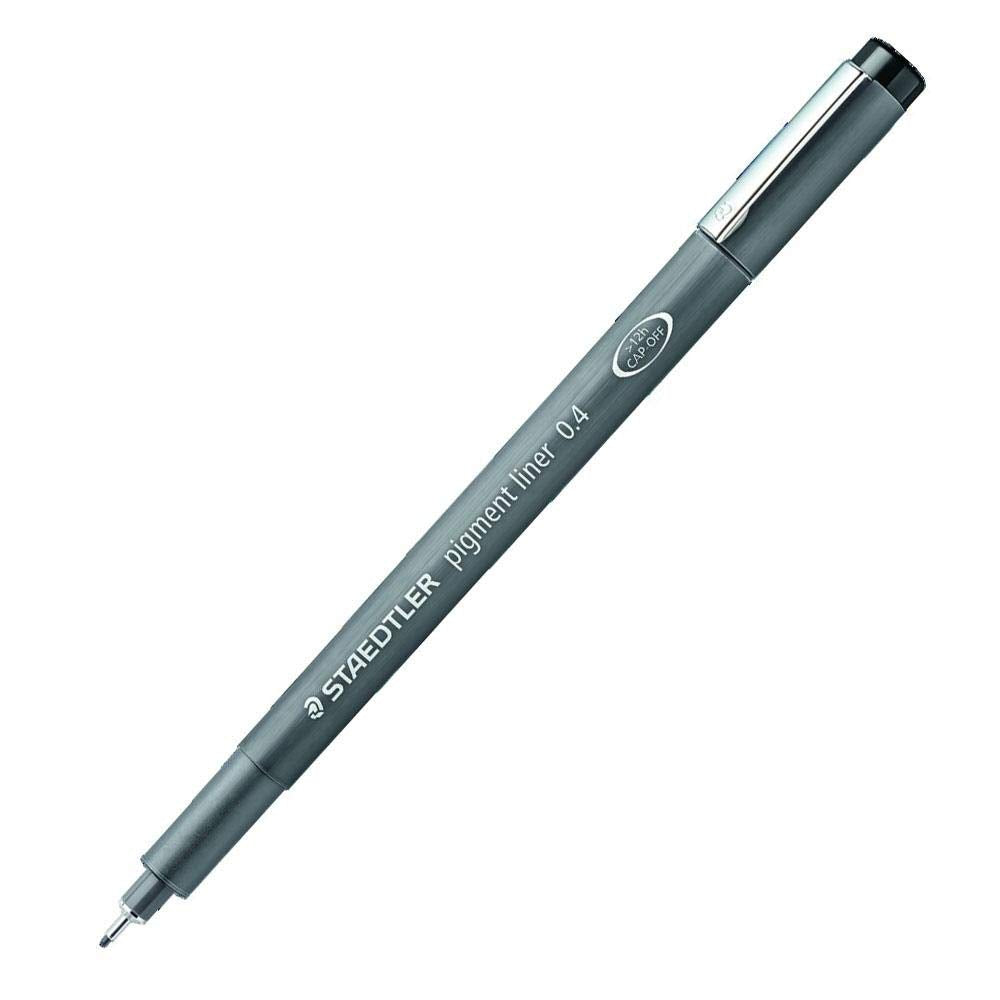 Staedtler Pigment Liner, 0.4Mm, Black Ink (308-0.4)