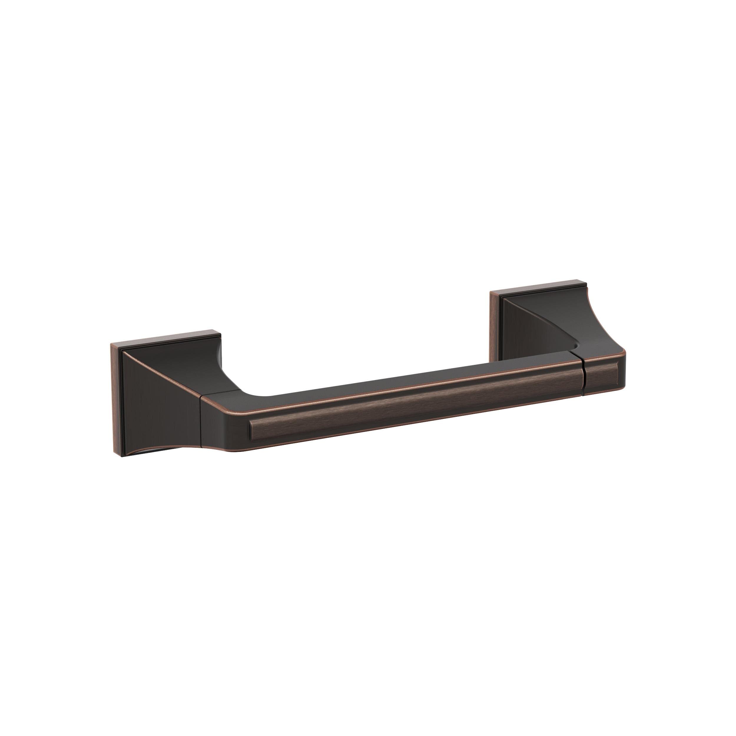 Amerock BH36021ORB | Oil Rubbed Bronze Pivoting Double Post Toilet Paper Holder | 8-13/16 in. (224 mm) Toilet Tissue Holder | Mu