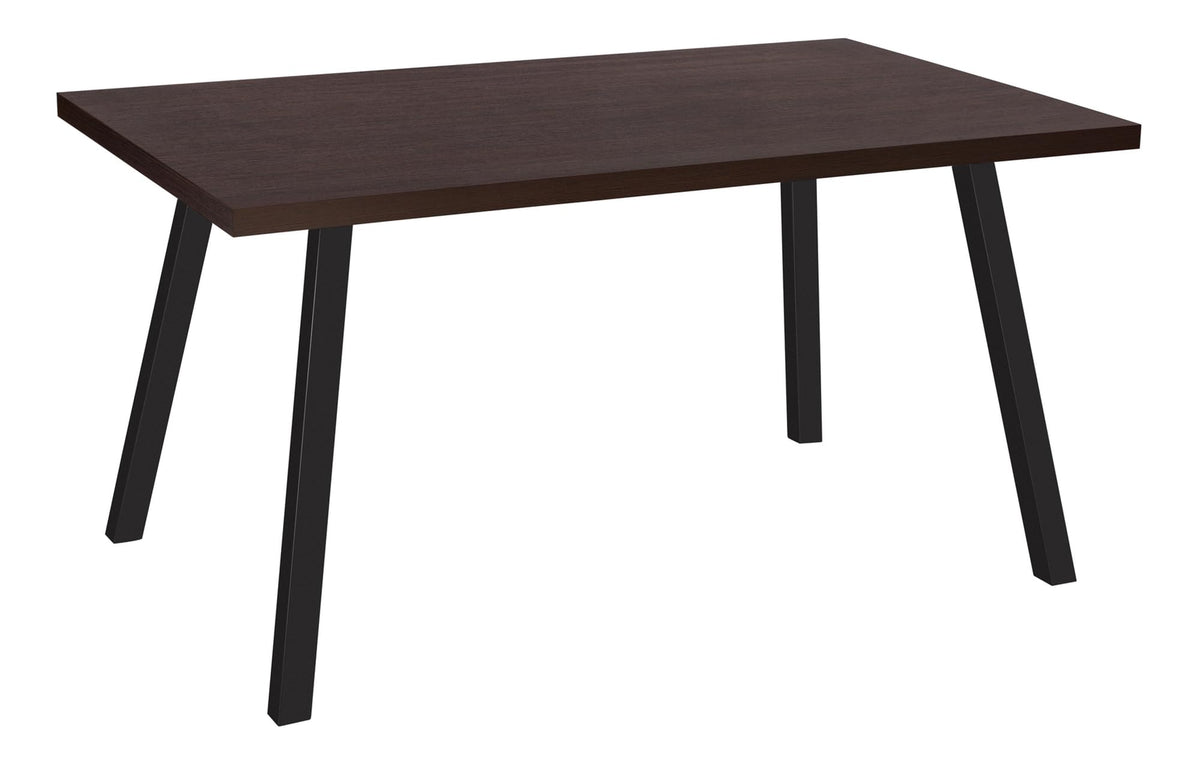 Monarch Specialties 36'X 60' / CAPPUCCINO/BLACK METAL Dining Table