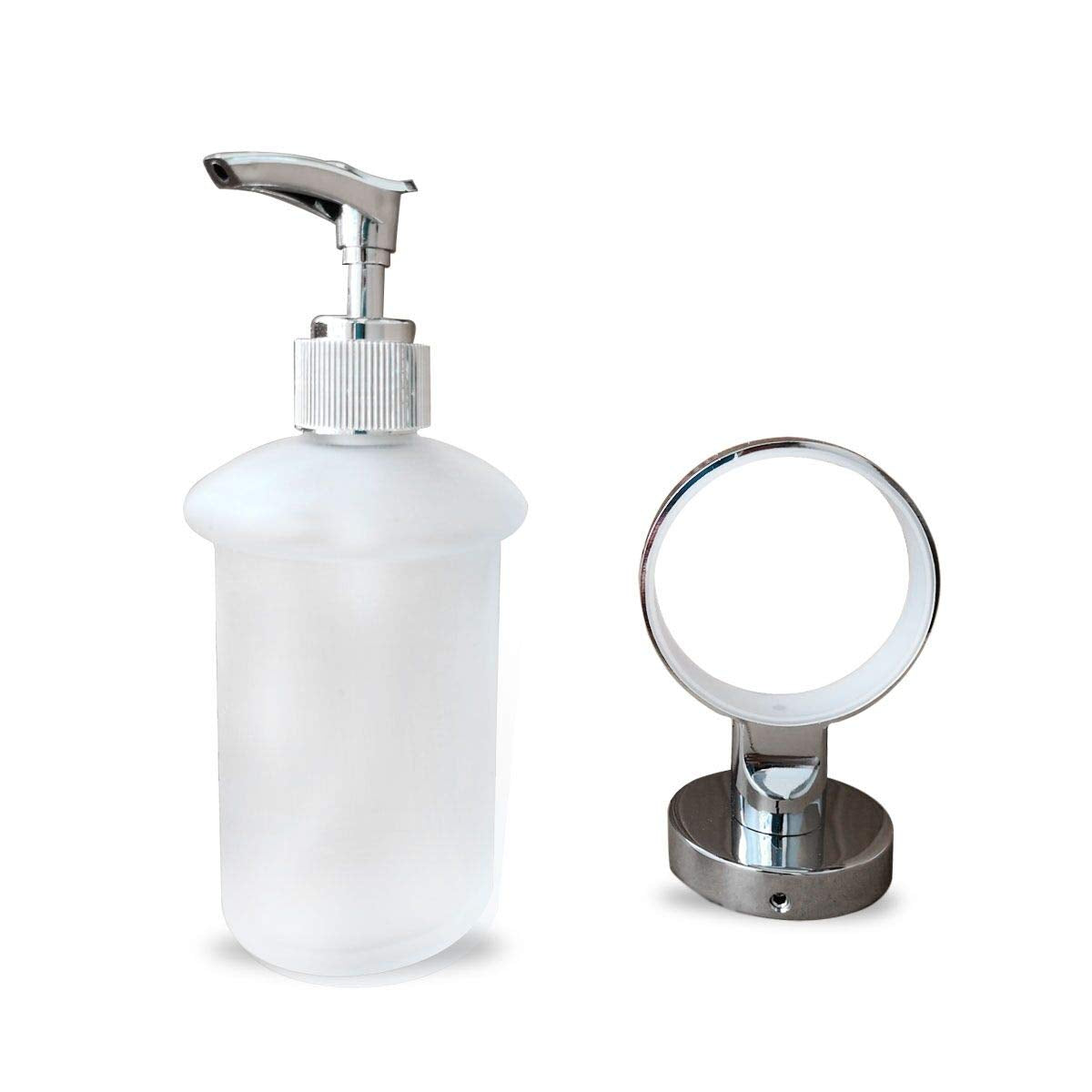 Bathroom Lavatory Soap Lotion Dispenser Pump Wall Mount With Sus304 Stainless Steel Holder