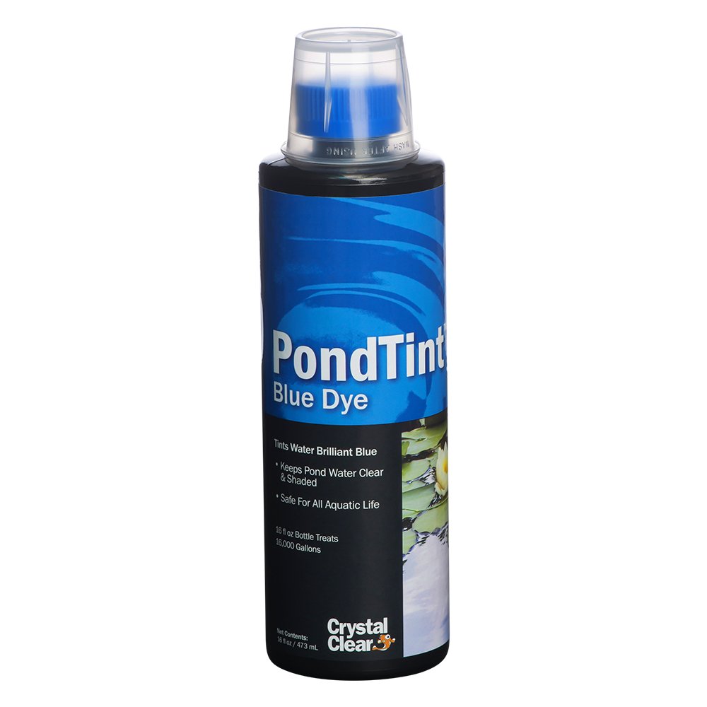 Crystalclear Pondtint Blue Pond Dye, For Water Gardens & Koi Fish Ponds, Ecofriendly, Clean & Clear Water, No Mixing & Easy To U