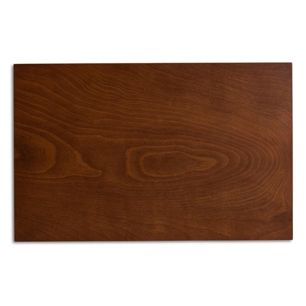 Baxton Studio Glenda Mid-Century Modern Greyish Beige Fabric Upholstered and Walnut Brown Finished Wood 7-Piece Dining Set