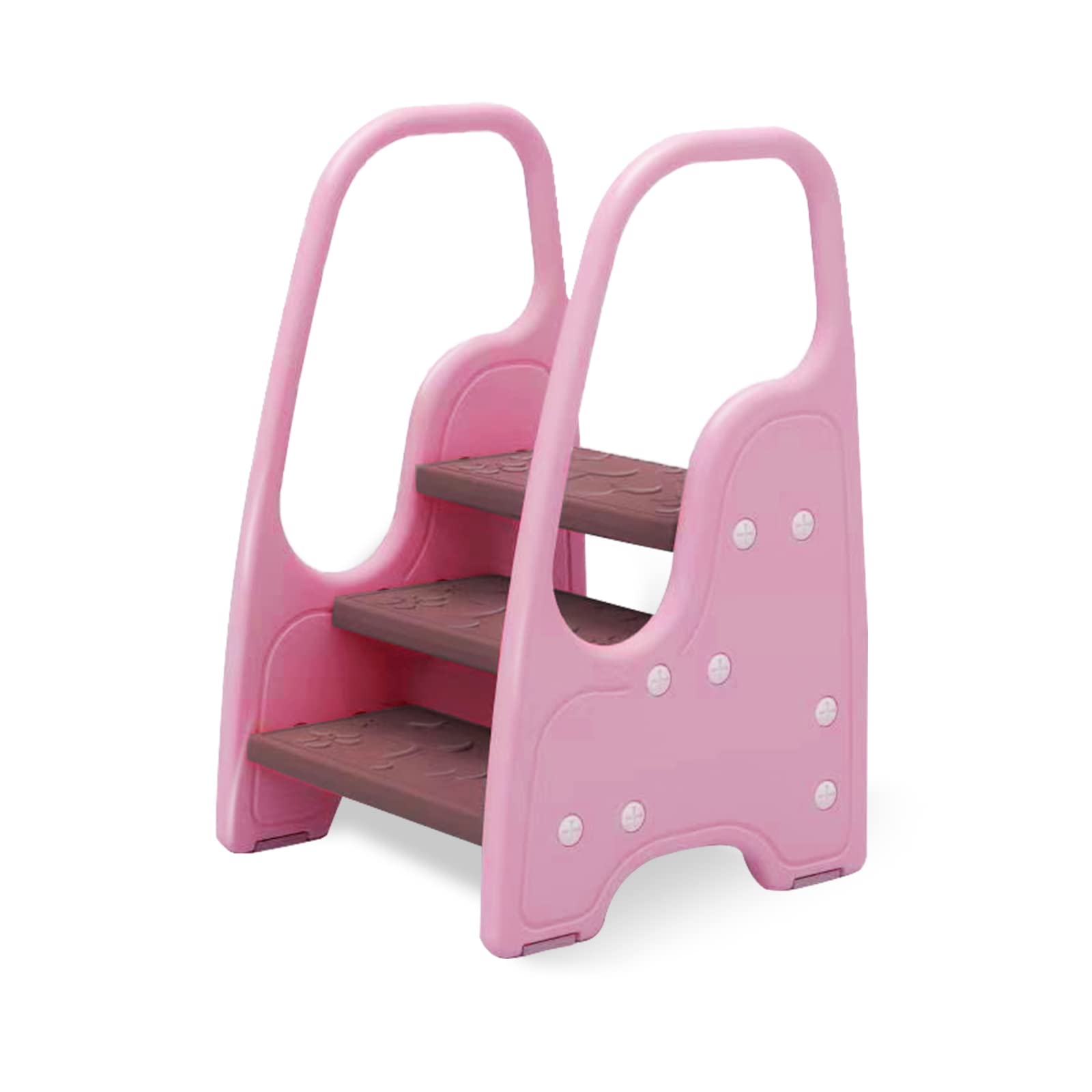 3 Step Stool for Toddler,Kids Three Step Stool for Bathroom Sink or Kitchen Counter Standing Tower, Children Step Up Learning He