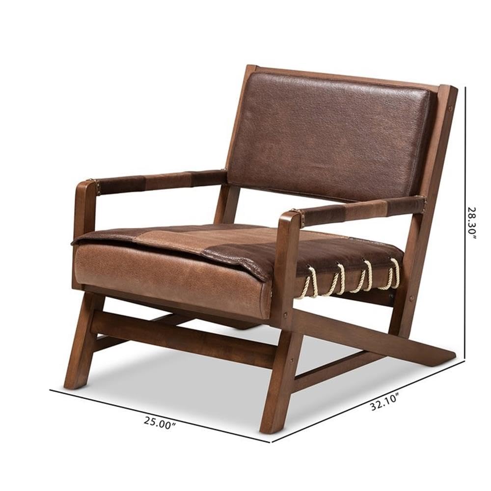 Baxton Studio Rovelyn Lounge Chair - Thumbnail 3