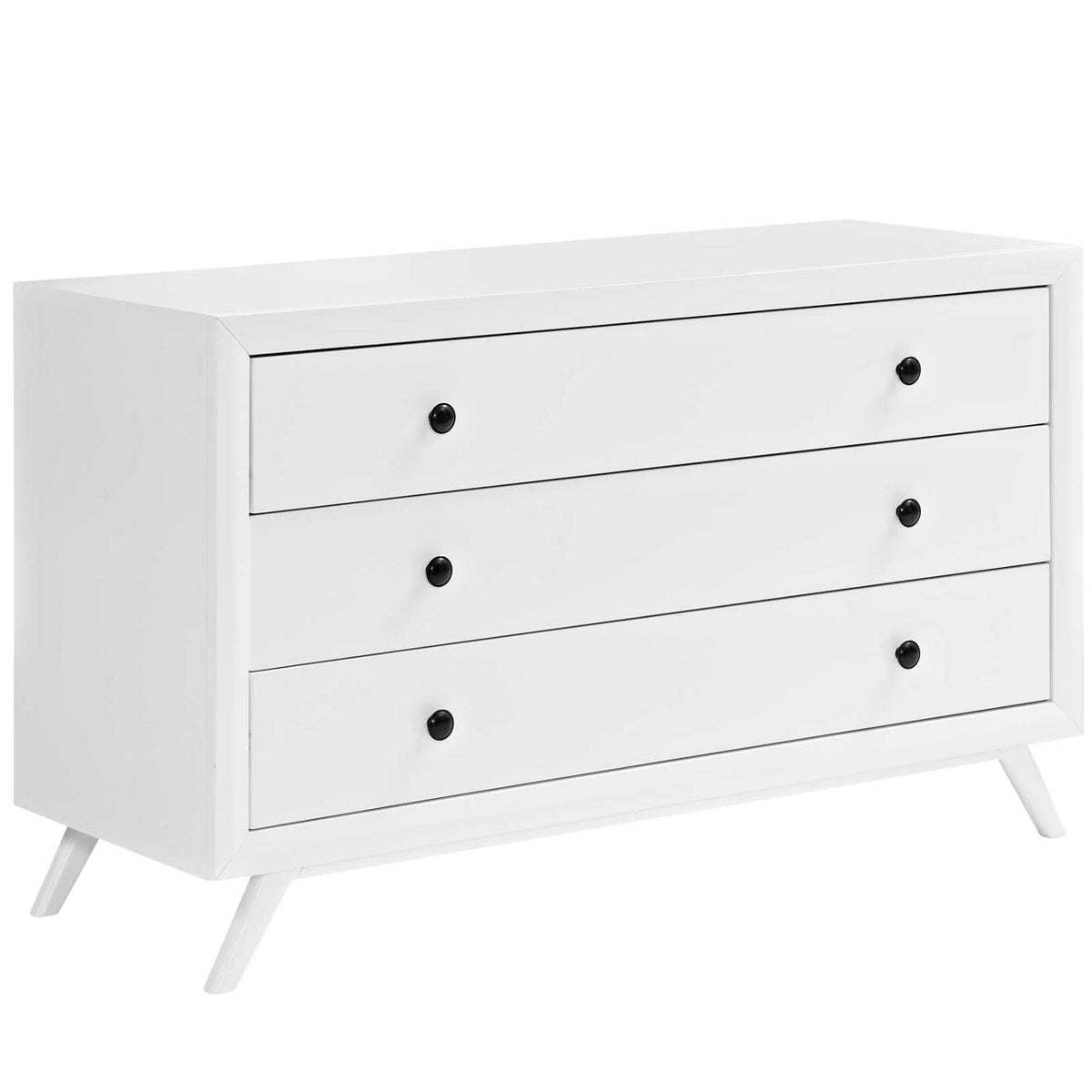 Modway Mod-5241Tracy Mid-Century Modern Wood Dresser In White