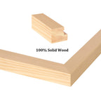 Egofine 11X14 Picture Frames Natural Wood 2 Pcs Made Of Solid Wood Covered By Plexiglass - For Table Top And Wall Mounting For P