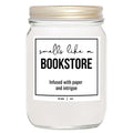 YouNique Designs Bookstore Candle - Soy Candles for Home Scented Book Lovers Gifts, Funny Book Candles Gifts for Women, 8 oz, Gi