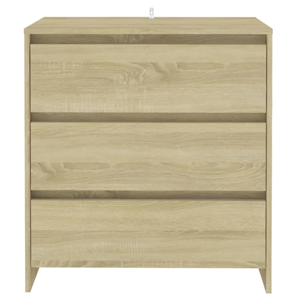 vidaXL Sideboard Sonoma Oak 27.6&quot;x16.1&quot;x29.5&quot; Chipboard