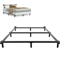 7 Inch King Size Metal Bed Frame for Box Spring and Mattress 9-Leg Base Heavy Duty Bed Frame Tool-Free Easy Assembly Box Spring 