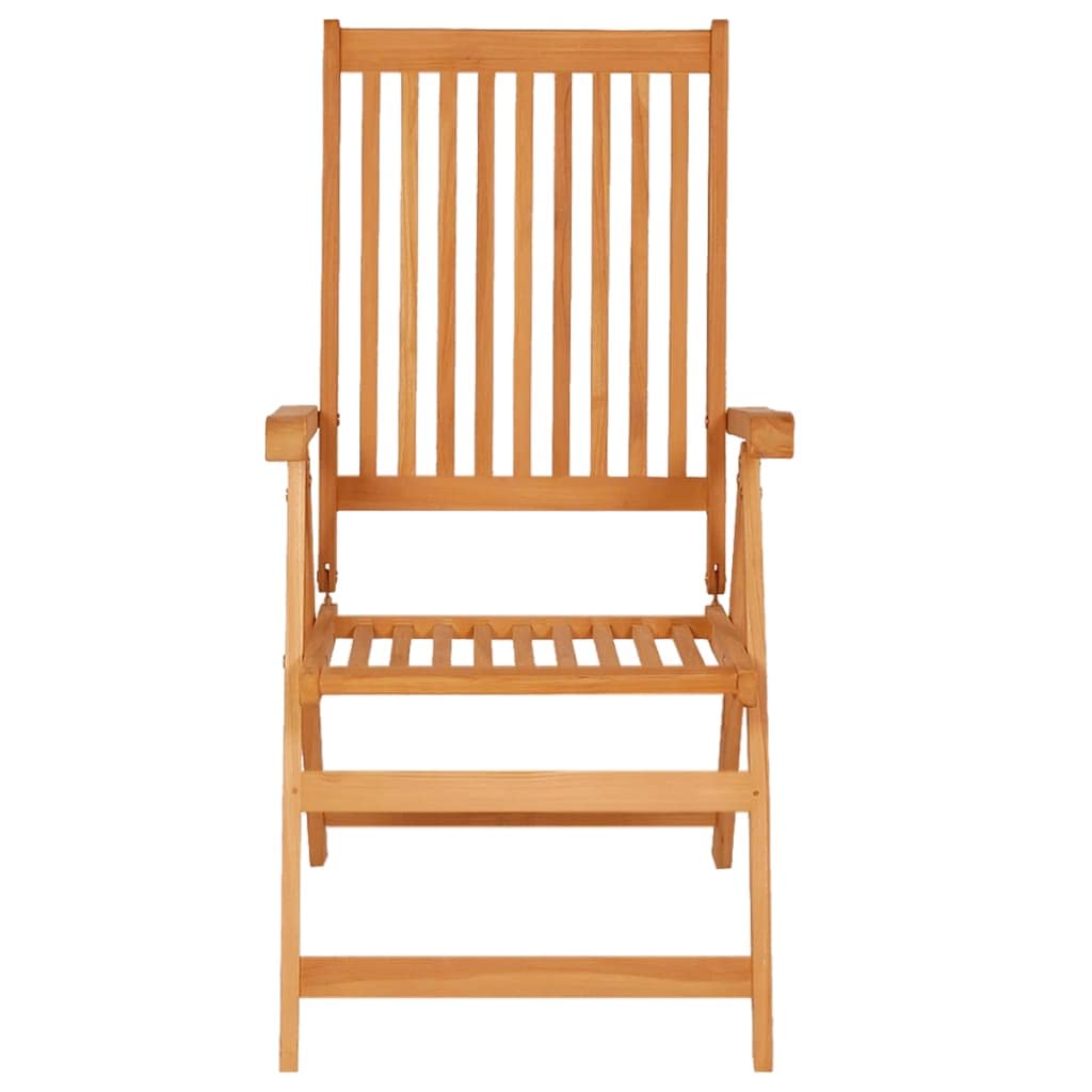 vidaXL 4X Solid Teak Wood Patio Chairs with Black Cushions Wooden Chair Garden Outdoor Seating Decoration Chair Terrance Backyard Furniture