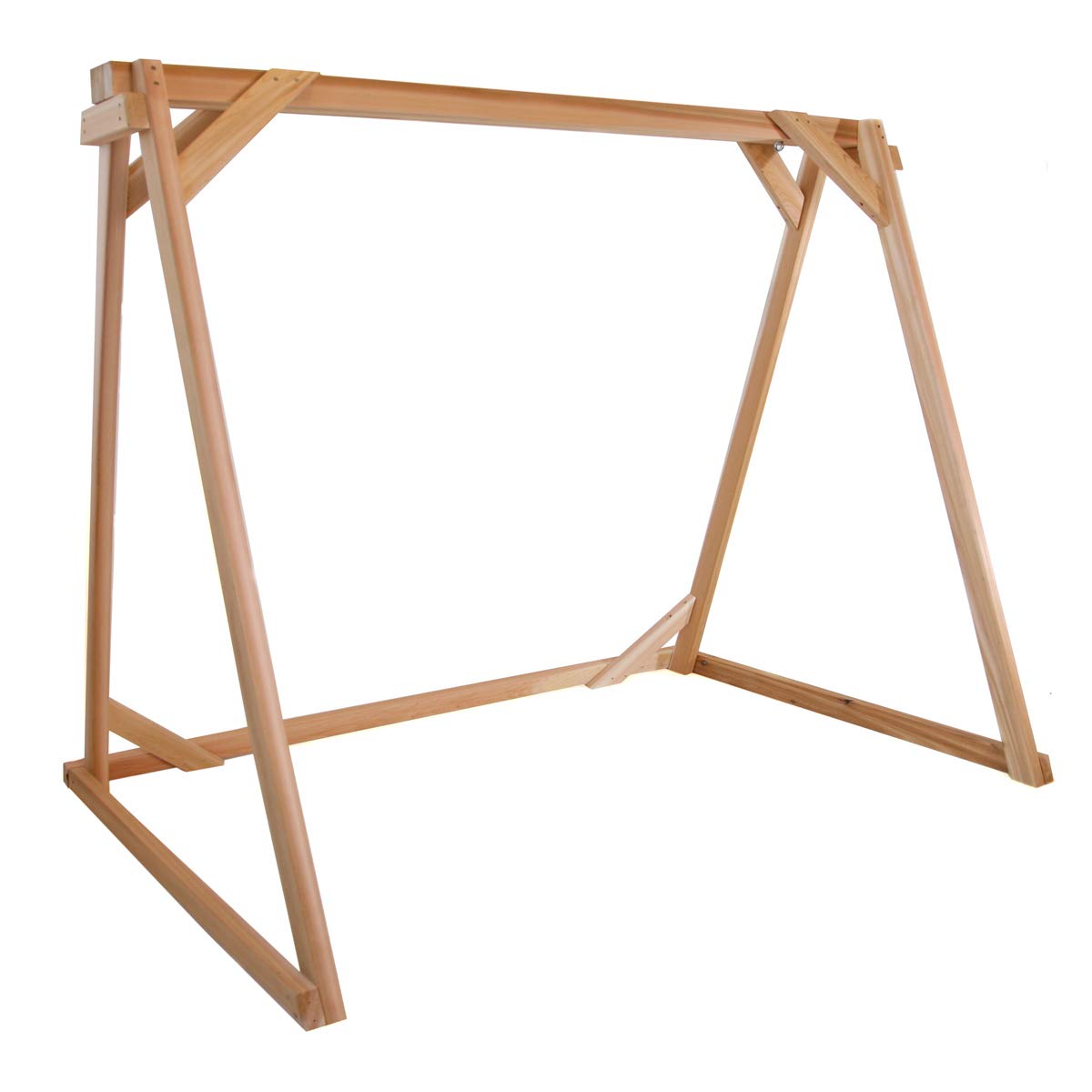 All Things Cedar AF90 Swing Frame | 7.5ft Premium Outdoor Swing Stand | Durable Porch Swing Frame with Swing Mounting Hardware | Handcrafted Cedar Wood Compatible with 60&quot; Wide Swings 90x48x68