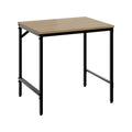 Safco Sleek Neo Walnut Study Desk Sturdy Metal Legs Made in The USA.