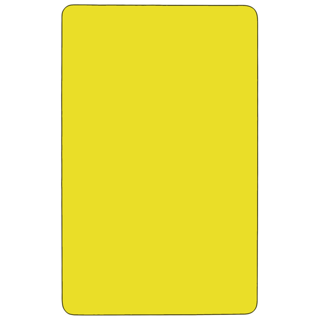 Flash Furniture 24X48 Yellow Activity Table, 24 W X 48 L