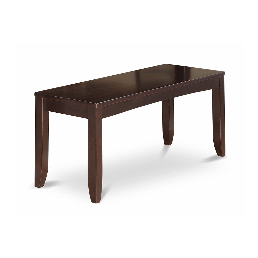 East West Furniture Lybo6-Cap-Lc 6 Pc Dining Table With Bench-Kitchen Tables Plus 4 Dining Chairs And Bench