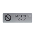Sblabels Employees Only Indoor Easy Adhesive Mount Door And Wall Sign For Private Rooms Restaraunts And Small Businesses 3' X 9