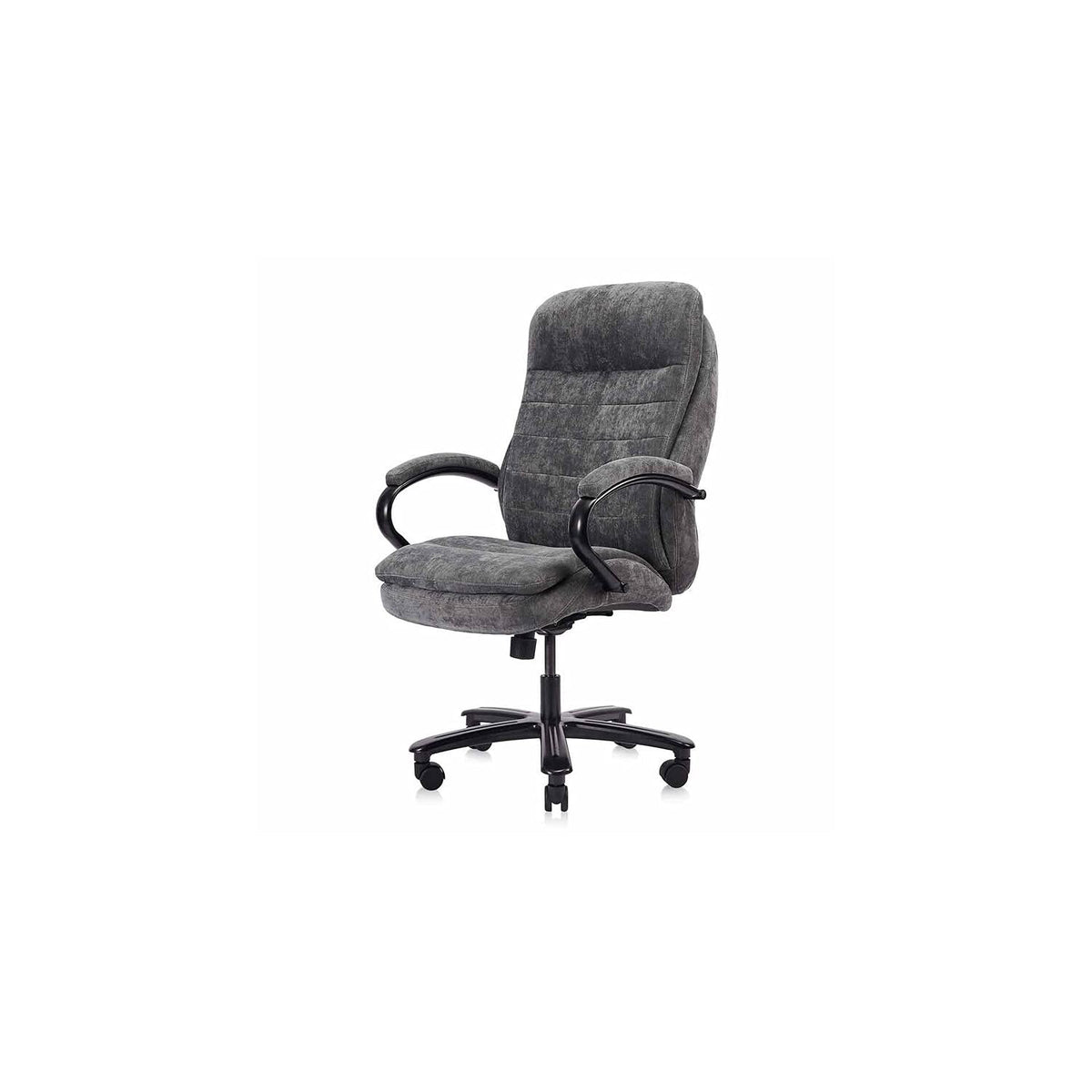 Lilola Home Erin Big and Tall Gray Fabric Office Chair