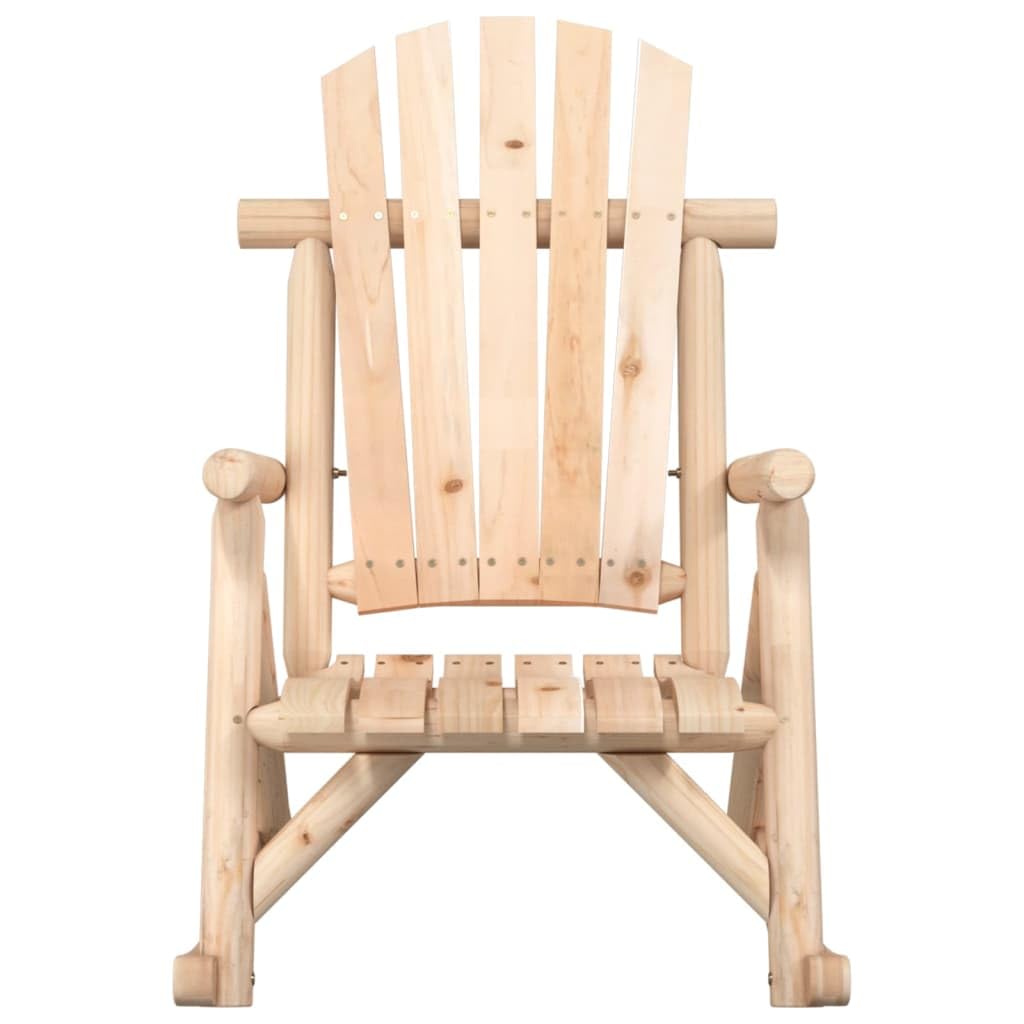 vidaXL Patio Rocking Chair 27.2&quot;x37.8&quot;x39.8&quot; - Solid Spruce Wood Construction,Comfortable Seating, Gentle Rocking Design, Easy Assembly, Ideal for Outdoor Use