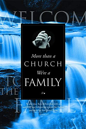 Welcome Folder-More Than A Church/Water (Pack Of 12)