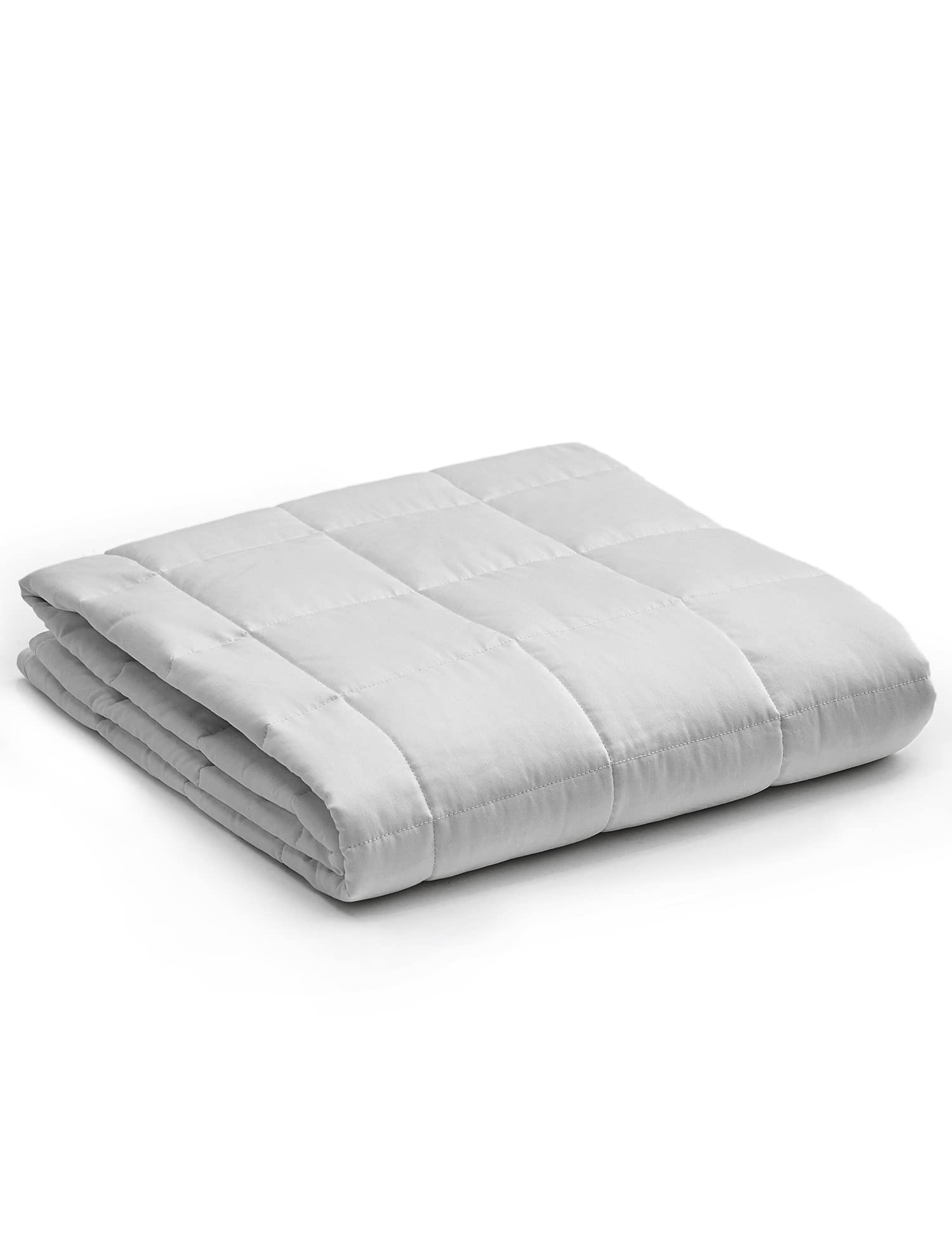 Ynm Kids Weighted Blanket - Heavy 100% Oeko-Tex Certified Cotton Material With Premium Glass Beads (Light Grey, 36'X48' 5Lbs),