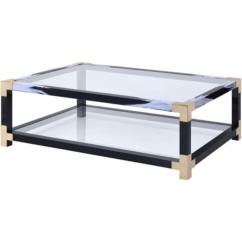 Acme Lafty 54" Glass Top Coffee Table - Thumbnail 3