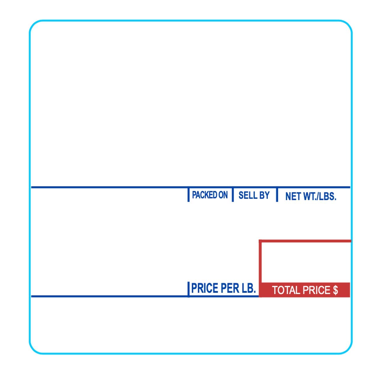 58Mm X 60Mm Labels For Cas Scales (8020) | 40Mm Core | 500 Labels/Roll | 12 Rolls | 6,000 Labels