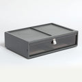 Pendaflex Stackable Drawer, Durable Plastic, Silicon Handles, Tinted Drawers, Single, Gray, 14' X 9' X 3.5', Large, 1 Piece (