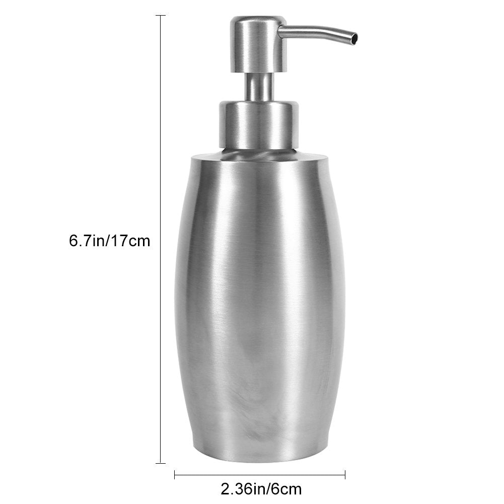 Hand Soap Dispenser,Liquid Soap Dispenser, 304 Stainless Steel Bathroom Shampoo Shower Pump Liquid Bottle, For Hand Soap, Soap,