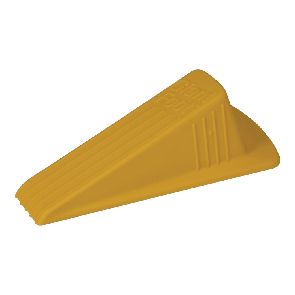 Master Manufacturing Giant Foot Door Stop, Heavy Duty No Slip, Doors Up To 2' Clearance, Yellow, Model: 00966