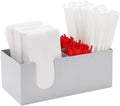 Indian Decor 50132 Classic 5 Compartment Station, MultiSection Organizer For Napkins, Utensils, Straws, Condiments, Stainless S