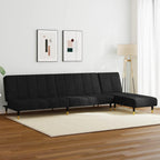 vidaXL Sofa Set 2 pcs Black Velvet, 3216298