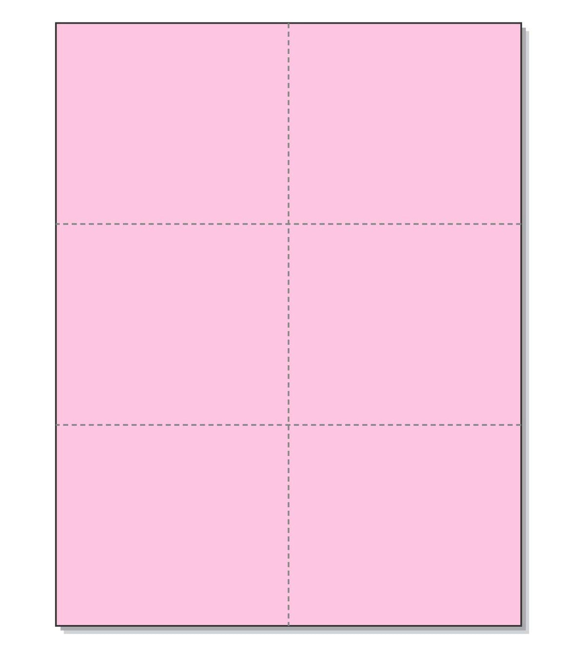 Nextdaylabels Laser Printer Blank Perforated Cards 6 Up Per Page For Trip Tickets, School Registration Cards, Flower Delivery Ca