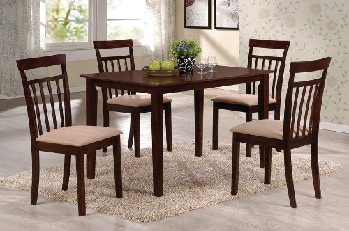 Acme 5-Piece Samuel Dining Set, Espresso Finish