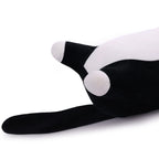 Miaohaha Long Plush Cat Toy Pillow Stuffed Animal Cat Kids Plush Toy Pillow For Kids And Girls Toy Doll (Black&White,50Cm/19.7In