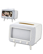 SGVAHY Tissue Box Holder Retro TV Tissue Box Cover Cute and Practical Cell Phone Holder Tampon Holder for Bathroom, Kitchen, Bed