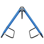 vidaXL Blue Folding Sun Lounger - Weather Resistant, Portable and Lightweight - Durable Steel Frame - Load Capacity up to 264.6 lbs
