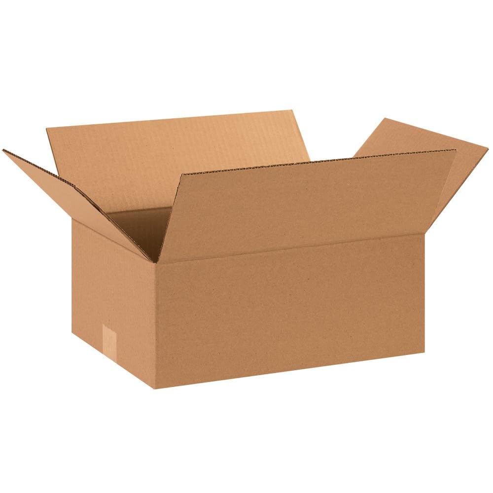 Aviditi 15 X 11 X 6 Corrugated Cardboard Boxes, Medium 15'L X 11'W X 6'H, Pack Of 25 | Shipping, Packaging, Moving, Storage B