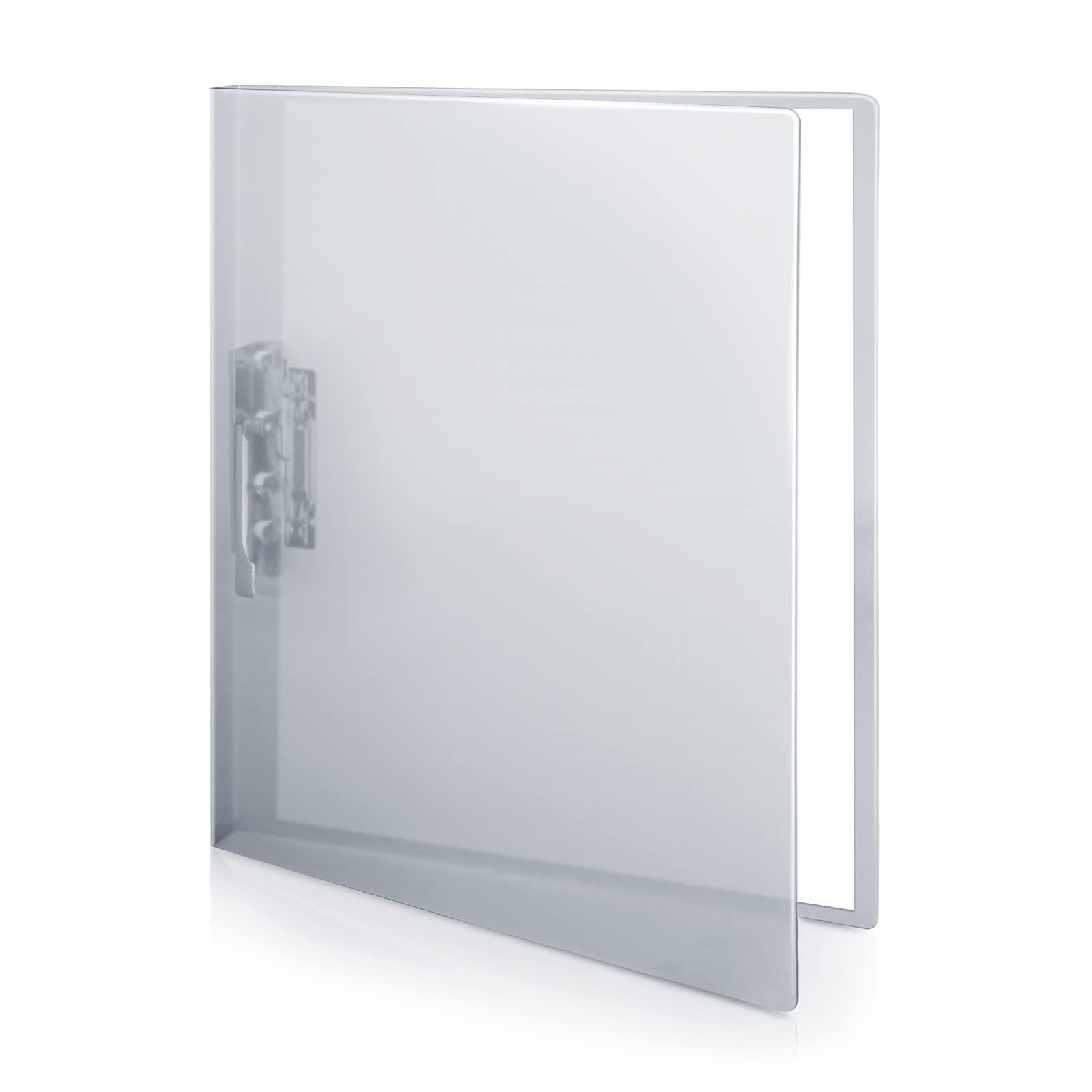 CRANBURY Punchless Clamp Binder, Ringless 8.5x11", Dusky Gray Polypropylene, Holds 100 Letter Size Pages, Model CLMPBKT