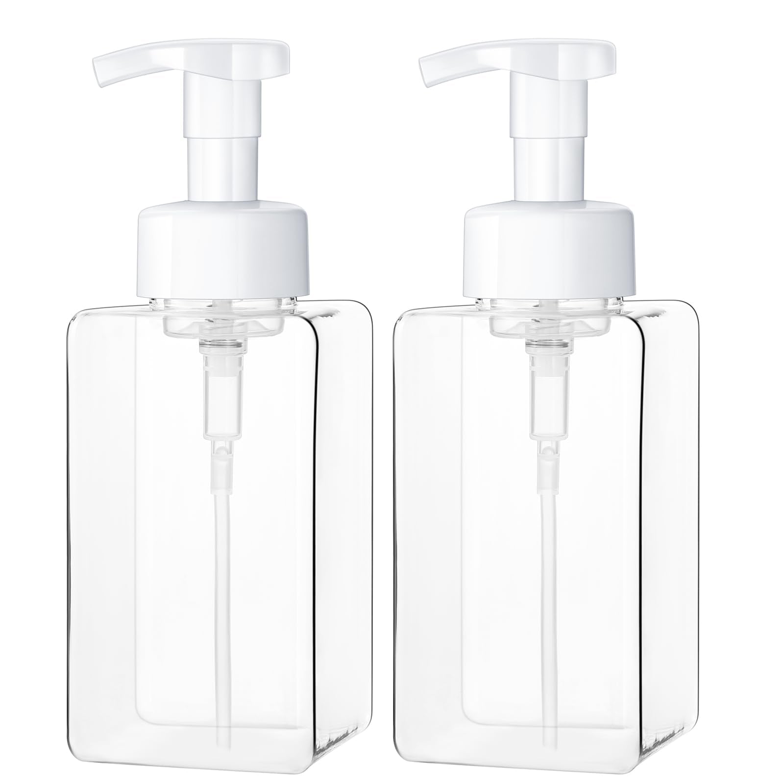 Kzeirm Foaming Soap Dispenser, 15 Oz Foam Soap Dispenser for Bathroom & Kitchen, Refillable Foaming Hand Soap Dispenser for Liqu