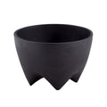 Small Footed Decorative Black Cast Iron Bowl for Fruit, Keys, or Decoration, 6.1 Inch