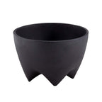 Small Footed Decorative Black Cast Iron Bowl for Fruit, Keys, or Decoration, 6.1 Inch