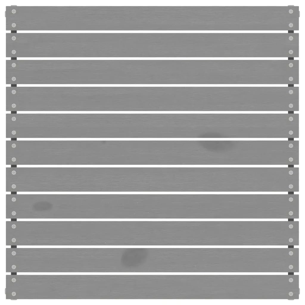 Garten Fußhocker Grau Kiefer Massivholz