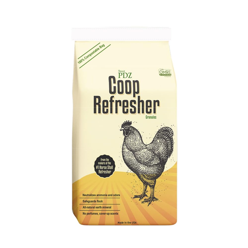 Sweet Pdz - Coop Refresher - Zeolite Odor Eliminator - Essential Chicken Coop Accessory - 10 Lbs