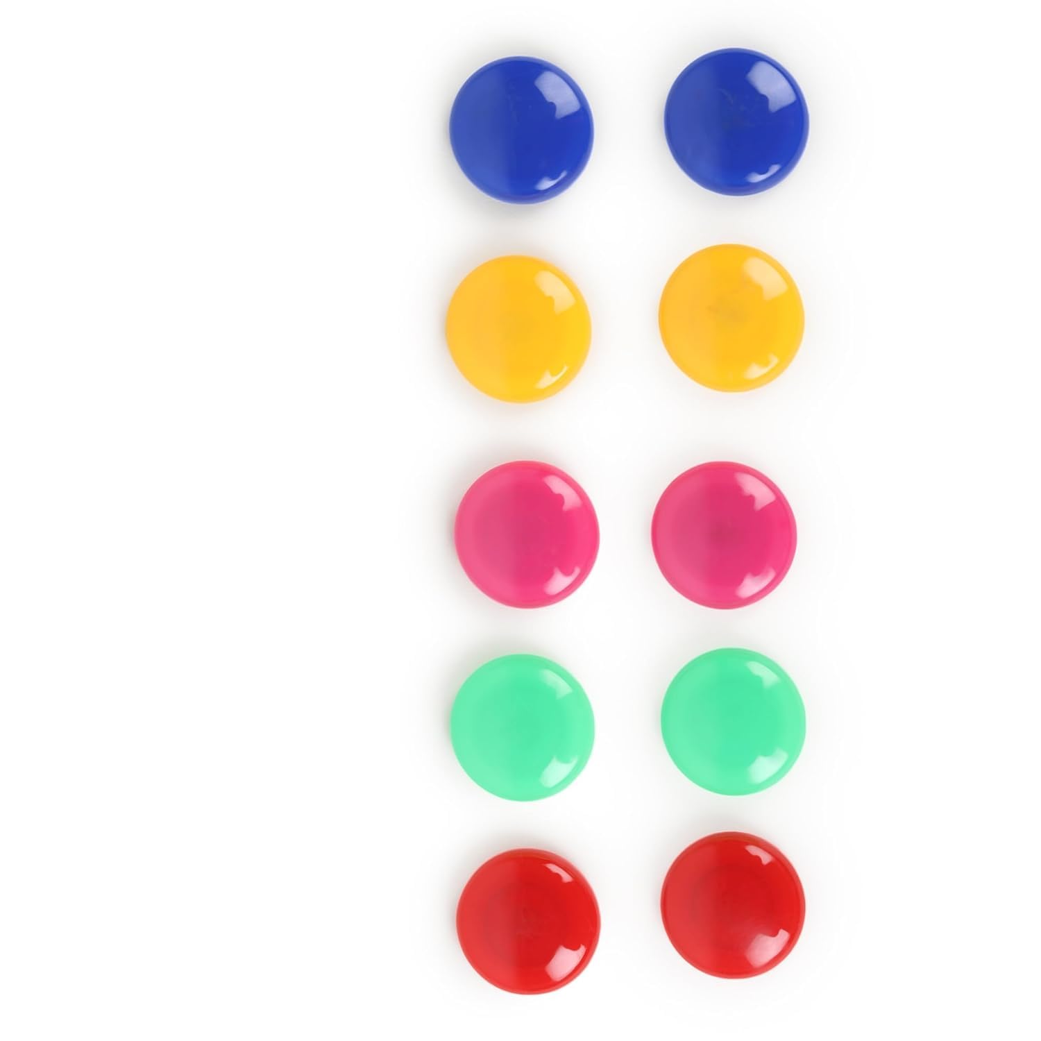 Yajnas Fridge Magnet Pack Of 10 Colorful Magnet For Fridge, Magnetic White-Boards - Sticky Stick Notes, Photos, Charts Notice Bo
