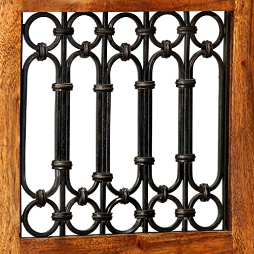 Vidaxl 7 Piece Solid Acacia Wood Dining Table Set With Sheesham Finish Kitchen Table And Chair Desk Home Indoor Dining Room Buffet Furniture Brown